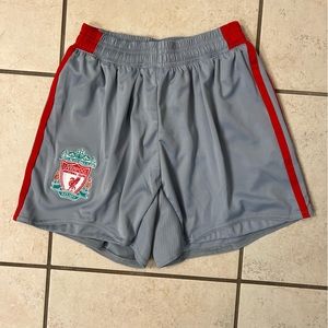 Futbol Europa youth, small soccer shorts. Liverpool football club.